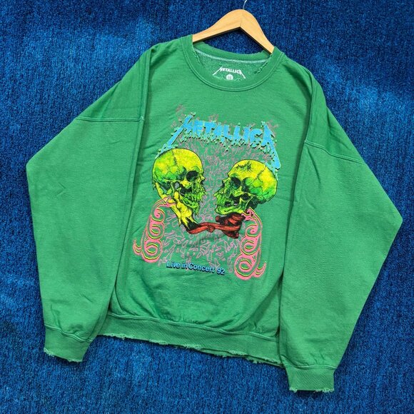 Metallica Live in Concert 92 Oversize Heavy Metal Crewneck L - Picture 3 of 4
